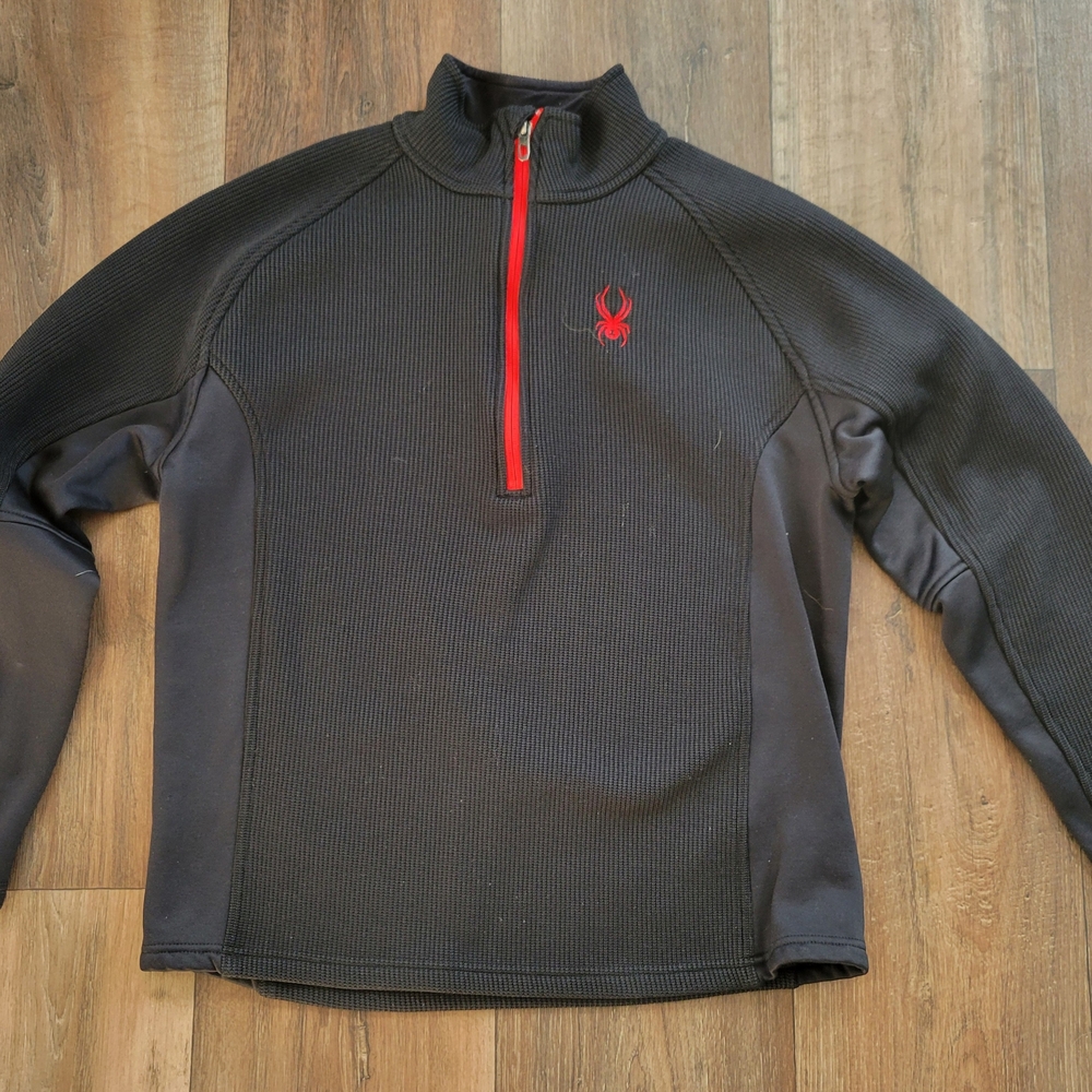 Spyder Black Quarter-Zip Pullover